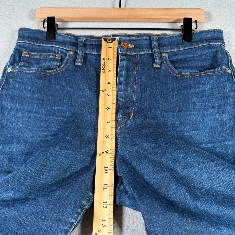 Madewell High Riser Skinny Jeans Dark Wash Blue B7131 Womens Size 31 Stretch‎
